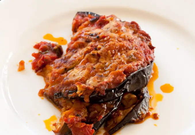 Eggplant Aubergine Parmigiana