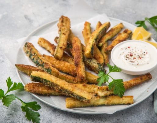 Roman style Fried Zucchini