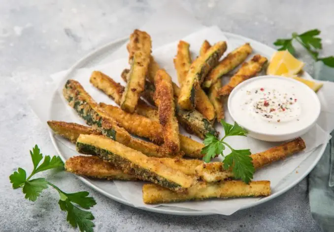 Roman style Fried Zucchini