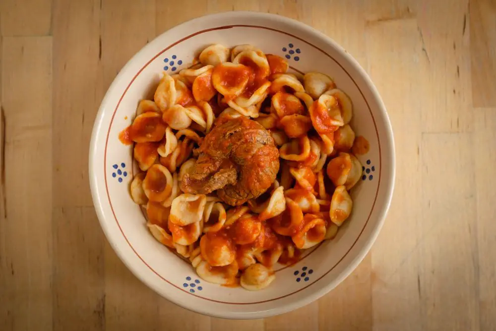 Orecchiette with Brasciole Sauce