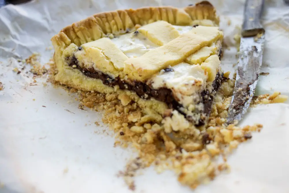 A Slice Of Ricotta and Nutella Crostata 