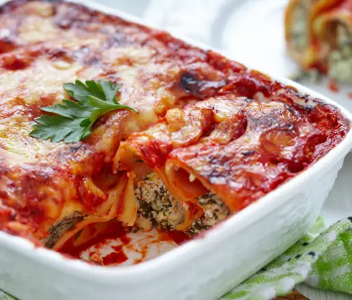 Ricotta and Spinach Cannelloni