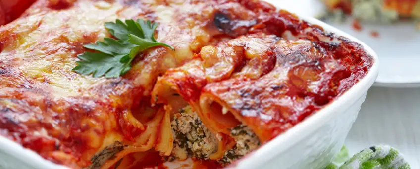 Ricotta and Spinach Cannelloni