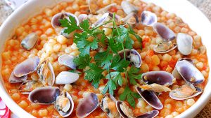 fregola with clams