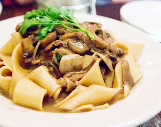 pappardelle with mushroom