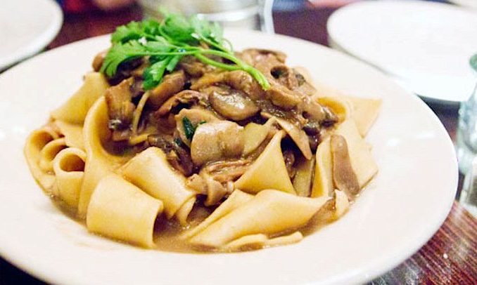 pappardelle with mushroom