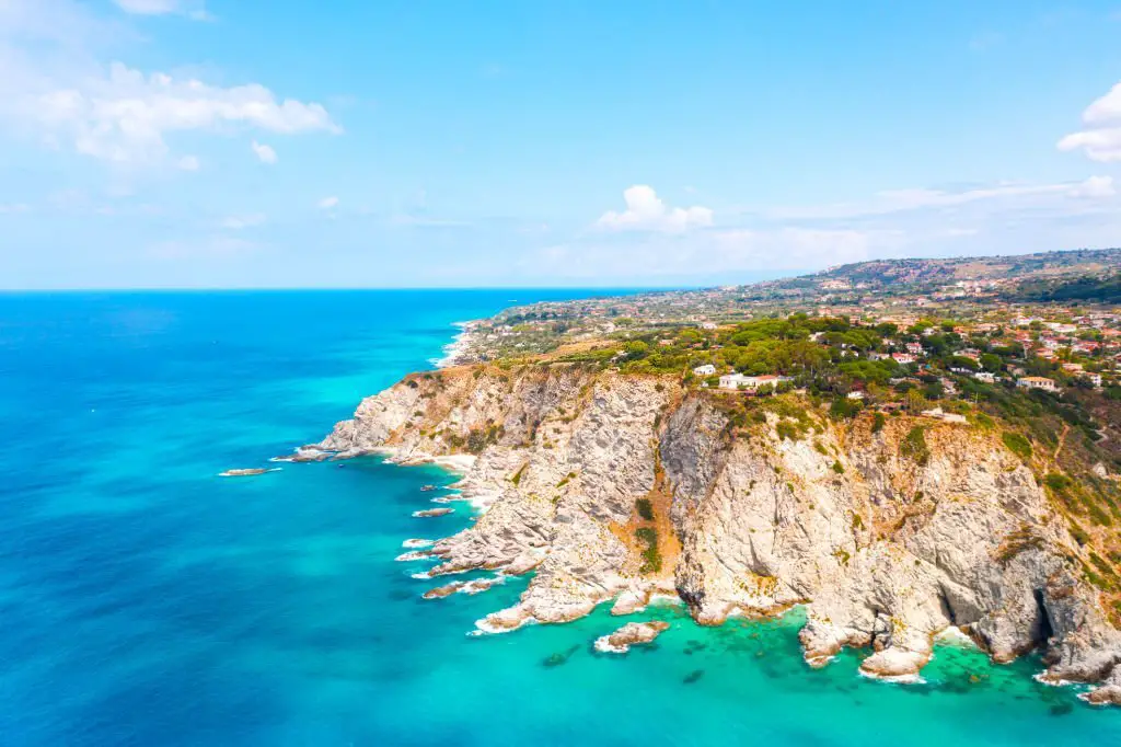 View of the Stunning Seacoast of Capo Vaticano, near Spilinga, Calabria