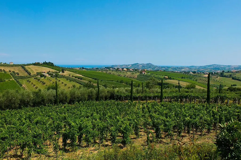 beautiful hills in the province of Teramo in Italy